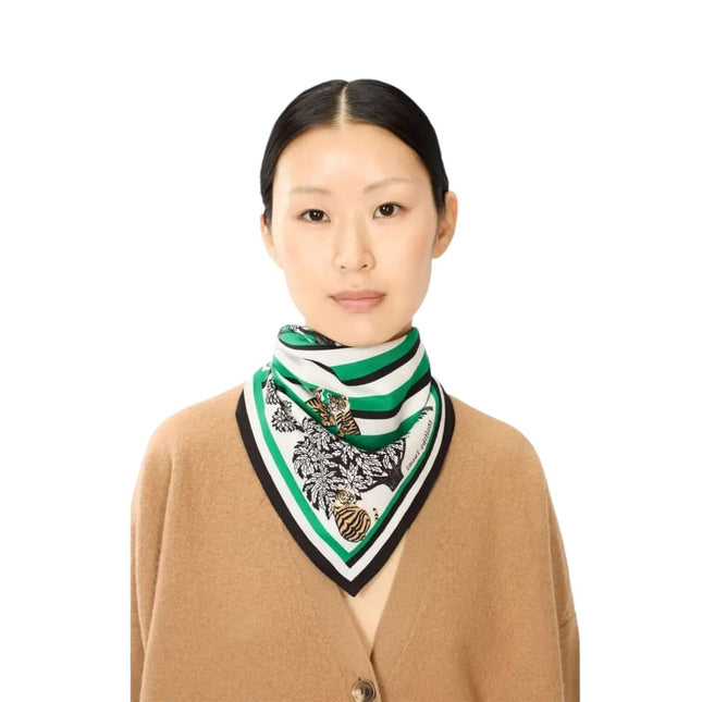 Foulard Quadrato Astrologie Labyrinthe Verde