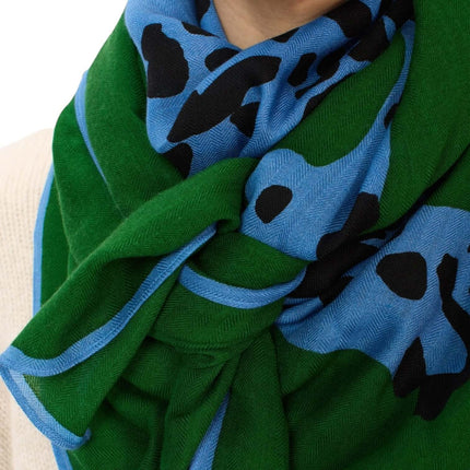 Foulard Quadrato Feline Verde