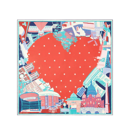 Foulard Quadrato J'aime Paris