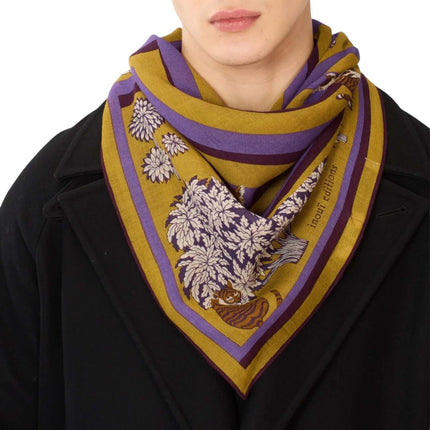 Foulard Quadrato Labyrinthe Viola