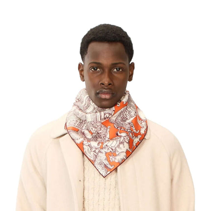Foulard Quadrato Turgot Orange