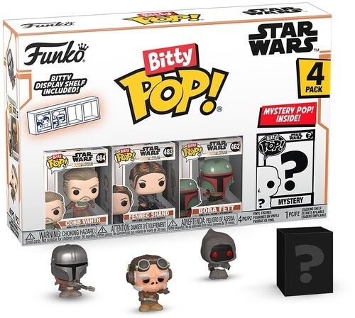 Funko Pop Bitty 4 - Pack: Mandalorian - Marshal Figures