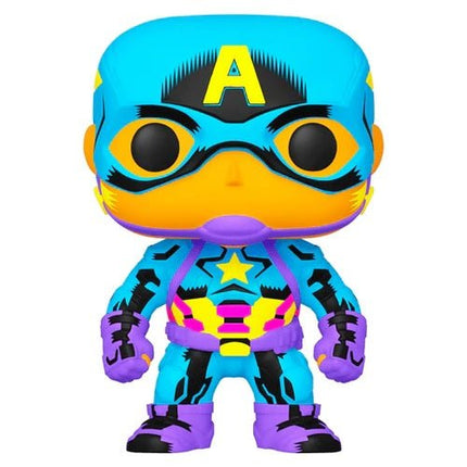 FUNKO POP Marvel: Black Light - 648 Captain America 9 cm
