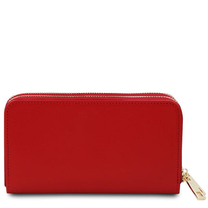 Gaia - Double zip around leather wallet | TL142343