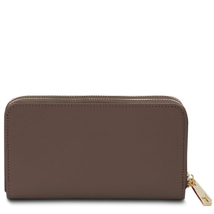 Gaia - Double zip around leather wallet | TL142343