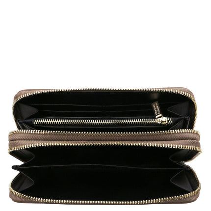 Gaia - Double zip around leather wallet | TL142343