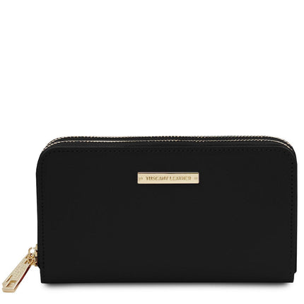 Gaia - Double zip around leather wallet | TL142343