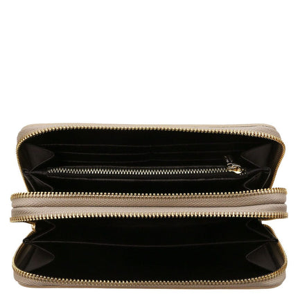 Gaia - Double zip around leather wallet | TL142343