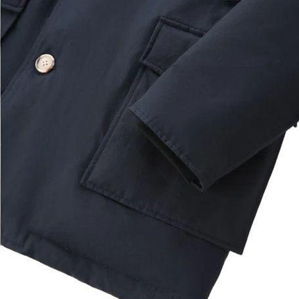 Giacca Arctic Detachable Fur Uomo Melton Blue