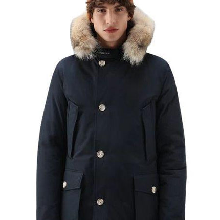 Giacca Arctic Detachable Fur Uomo Melton Blue