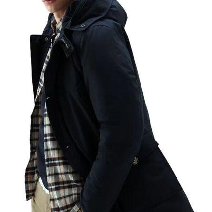 Giacca Arctic Detachable Fur Uomo Melton Blue