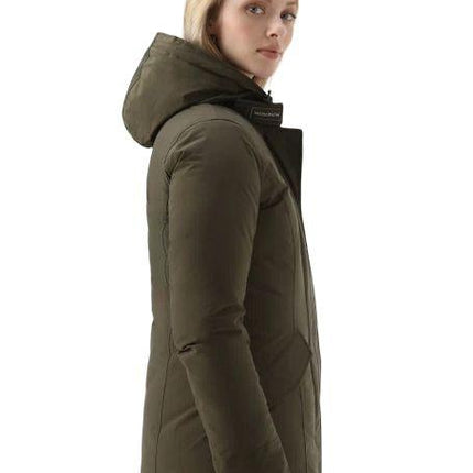 Giacca Luxury Arctic Raccoon Donna Dark Green