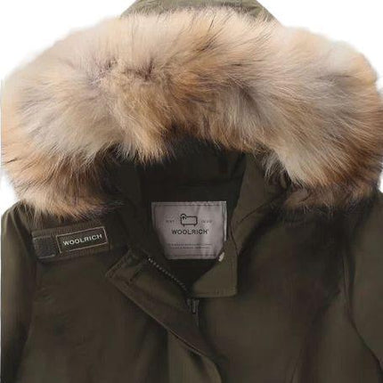 Giacca Luxury Arctic Raccoon Donna Dark Green