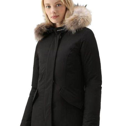 Giacca Luxury Arctic Raccoon Donna Melton blue