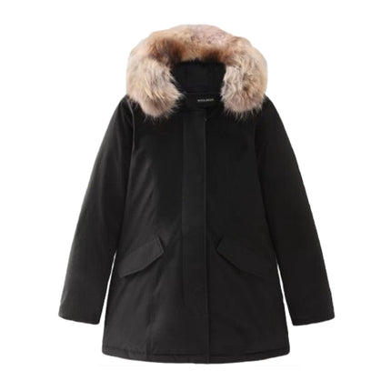 Giacca Luxury Arctic Raccoon Donna Melton blue