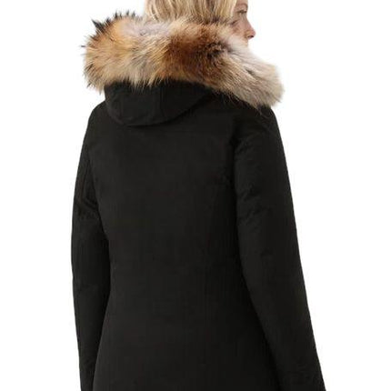 Giacca Luxury Arctic Raccoon Donna Melton blue