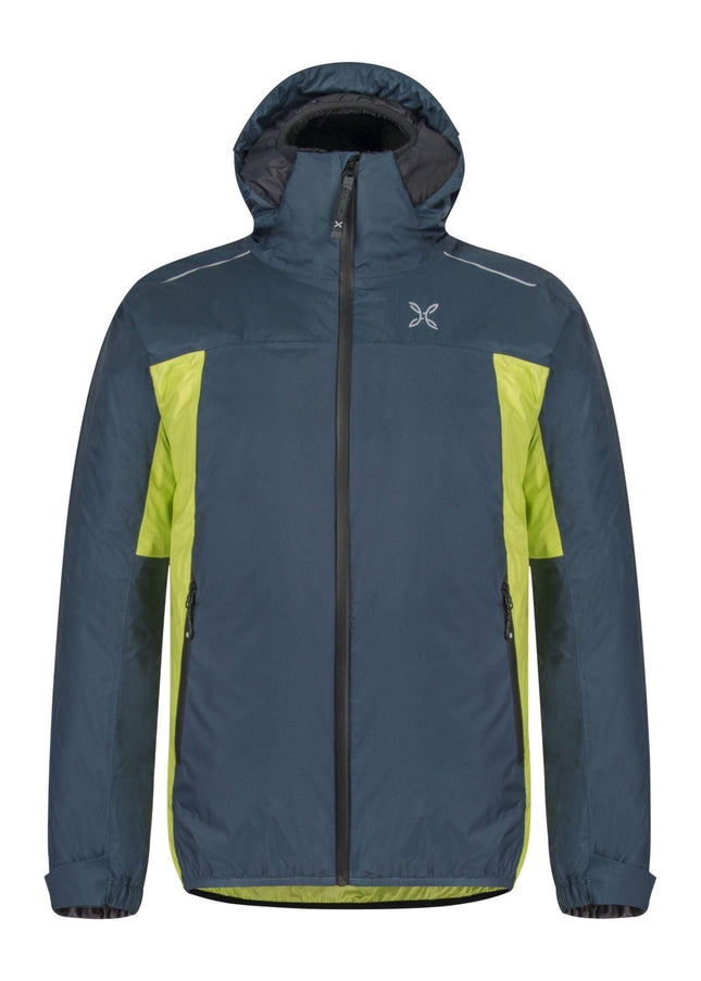 Giacca Nevis 2.0 Uomo Blu Cenere/Verde Lime