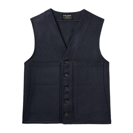 Gilet Mackinaw Wool Uomo Dark Navy