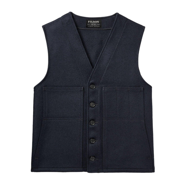 Gilet Mackinaw Wool Uomo Dark Navy