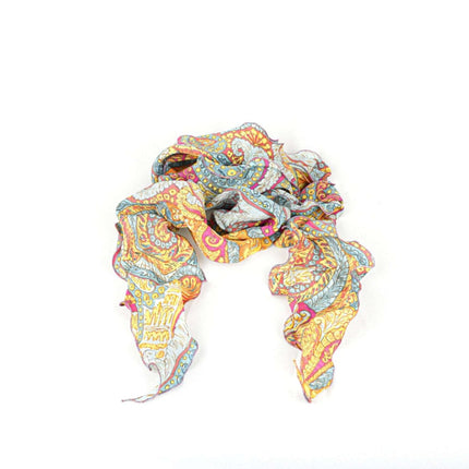 Girocollo Drappo " Frou Frou " Fantasia Paisley Verde