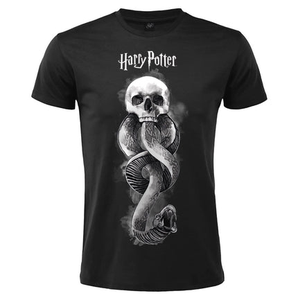 HARRY POTTER - T-shirt Mangiamorte logo M nera