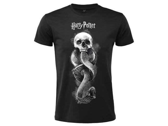 HARRY POTTER - T-shirt Mangiamorte logo M nera