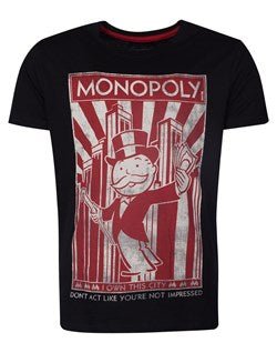 HASBRO MONOPOLY T - SHIRT UOMO M