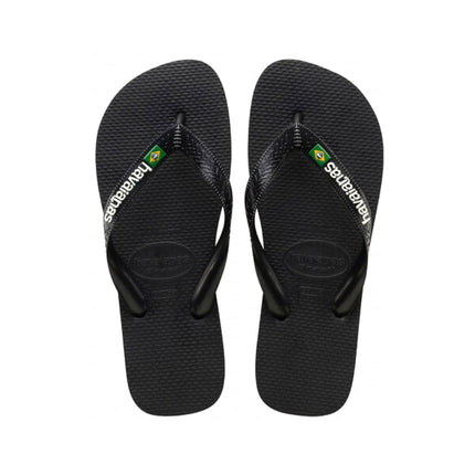 Infradito Brasil Logo Black/Black