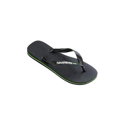 Infradito Brasil Logo Black/Black
