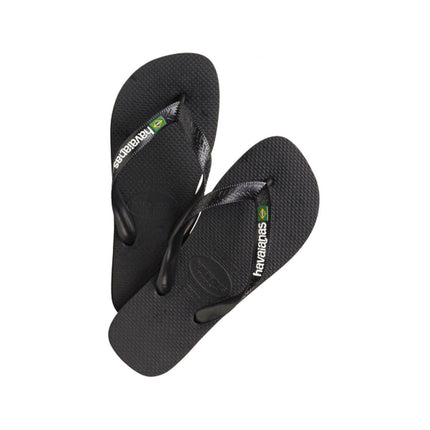 Infradito Brasil Logo Black/Black