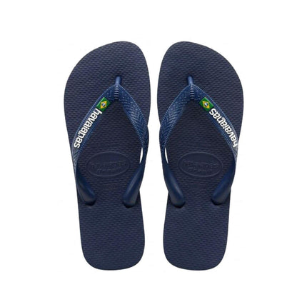 Infradito Brasil Logo Blue Navy
