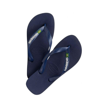 Infradito Brasil Logo Blue Navy