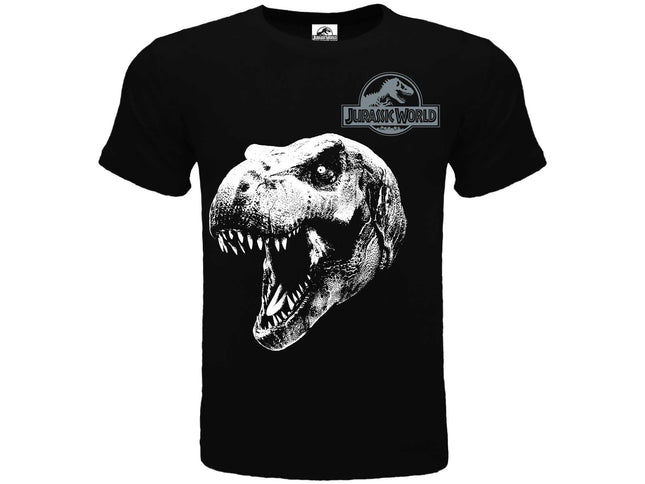 JURASSIC WORLD : T - REX T-shirt 9/11 anni nera