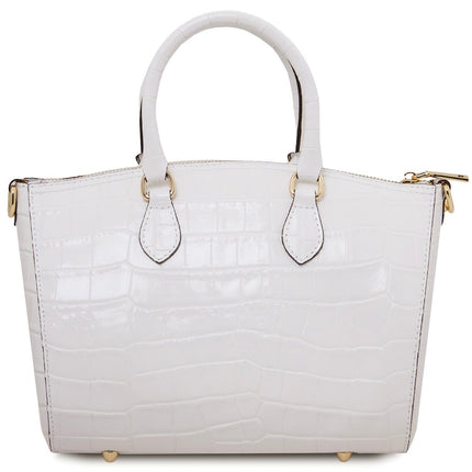 Layla - Croc print leather small duffle handbag | TL142398
