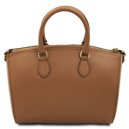Layla - Leather small duffle handbag | TL142399