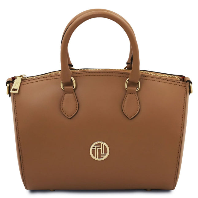 Layla - Leather small duffle handbag | TL142399