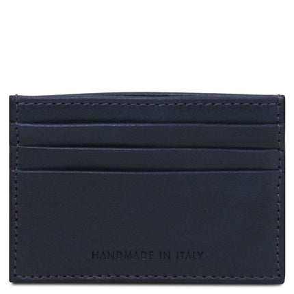 Leather card holder - 6 cards, smooth full - grain leather | TL142471