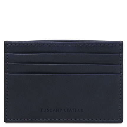 Leather card holder - 6 cards, smooth full - grain leather | TL142471