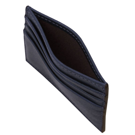 Leather card holder - 6 cards, smooth full - grain leather | TL142471