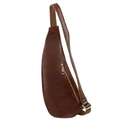 Leather crossover bag | TL141352 men's sling bag