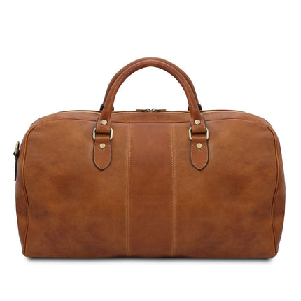 Lisbona - Travel leather duffel bag - Large size - Matte leather | TL141657