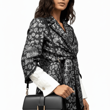 Livorno – Italian Leather Shoulder Bag – Black