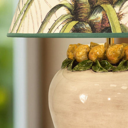 Lume boccia h 27 limoni Siciliani (h 52 c/paralume Ø35/40)