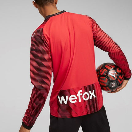 Maglia Calcio Puma AC MIlan Home Maniche Lunghe Long Sleeves 2023/2024