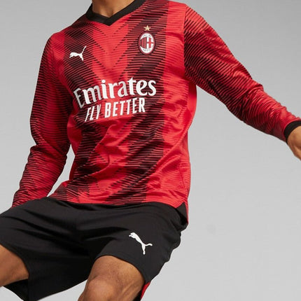 Maglia Calcio Puma AC MIlan Home Maniche Lunghe Long Sleeves 2023/2024
