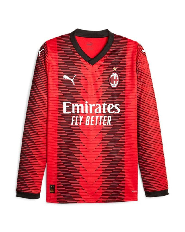 Maglia Calcio Puma AC MIlan Home Maniche Lunghe Long Sleeves 2023/2024