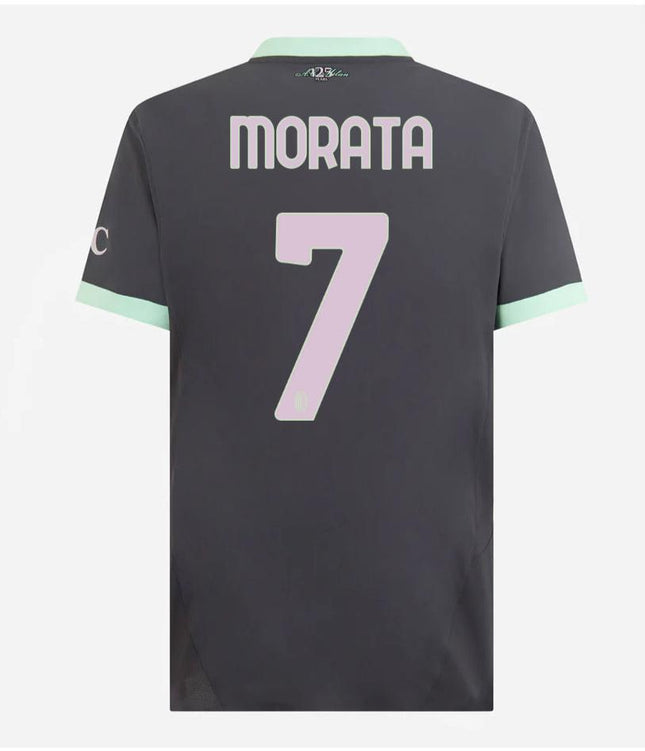 Maglia Calcio Puma AC Milan Third Grigia 2024/2025 7 Morata