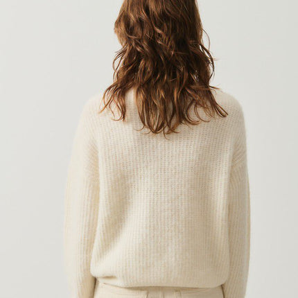 Maglia East Crew Neck Donna Mother Of Pearl Melange