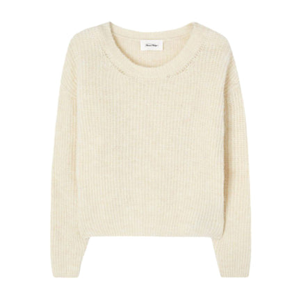 Maglia East Crew Neck Donna Mother Of Pearl Melange