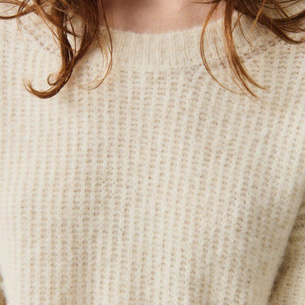 Maglia East Crew Neck Donna Mother Of Pearl Melange